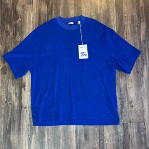 Size Medium - Burberry EKD-motif towelling T-shirt